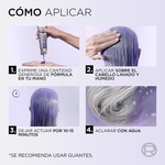 platinum grey toner treatment White Pearl for white hair with grey