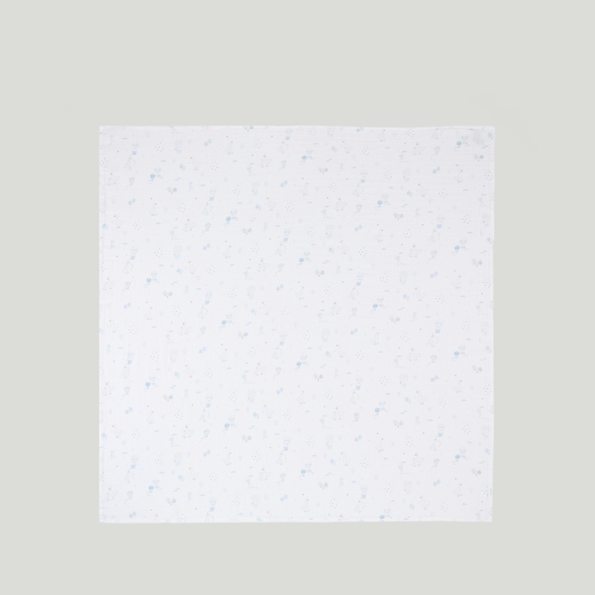 Musselina Amore Gansos - 120x120 cm Verde Sálvia-1