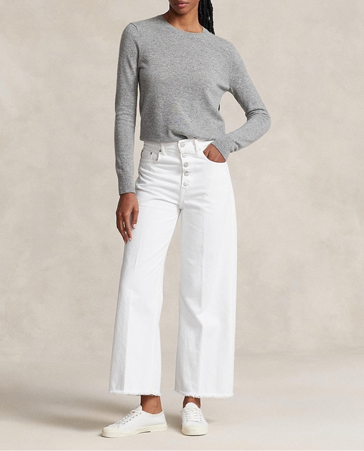 Imagen 0 de Vaqueros de mujer de algodón de pernera ancha