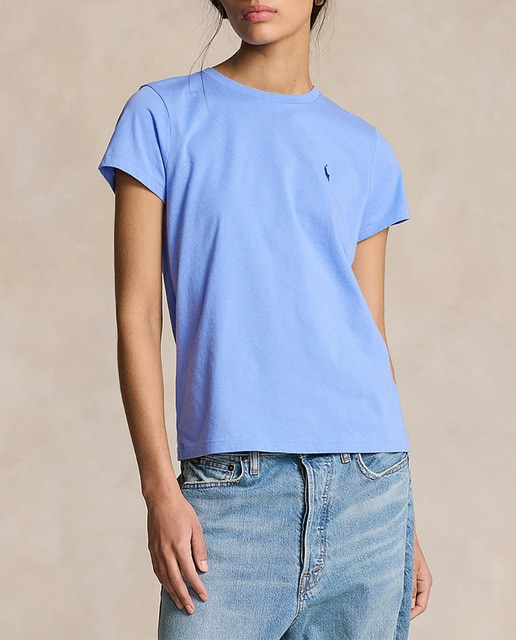 Imagen 0 de Camiseta de mujer básica con logo bordado