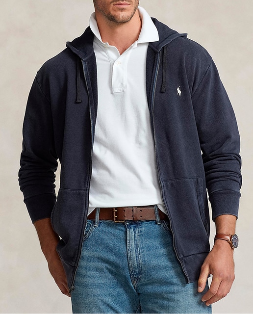 Imagen 0 de Sudadera de hombre con cremallera y capucha tallas grandes