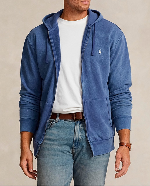 Imagen 0 de Sudadera de hombre con cremallera y capucha tallas grandes