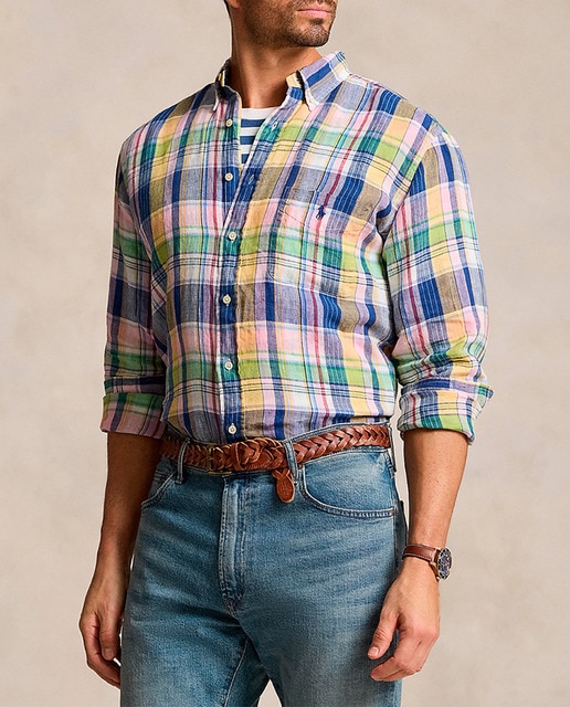 Imagen 0 de Camisa de hombre de lino Classic fit tallas grandes