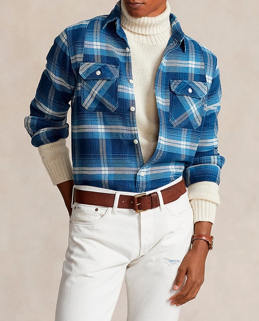 Imagen 0 de Sobrecamisa de hombre de franela Regular fit