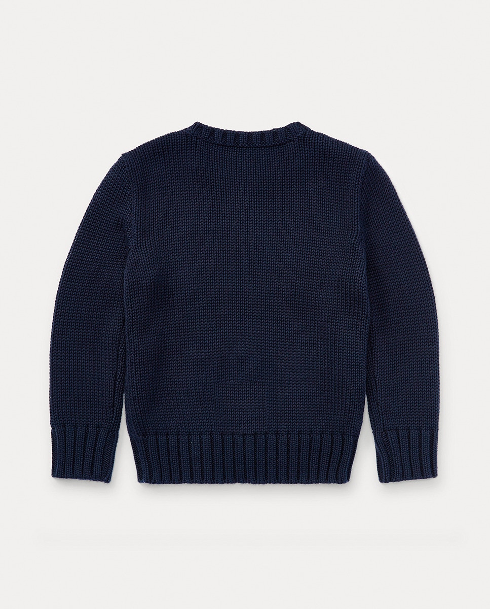 Camisola de Malha de Algodão - Azul-Marinho Azul-marinho-7