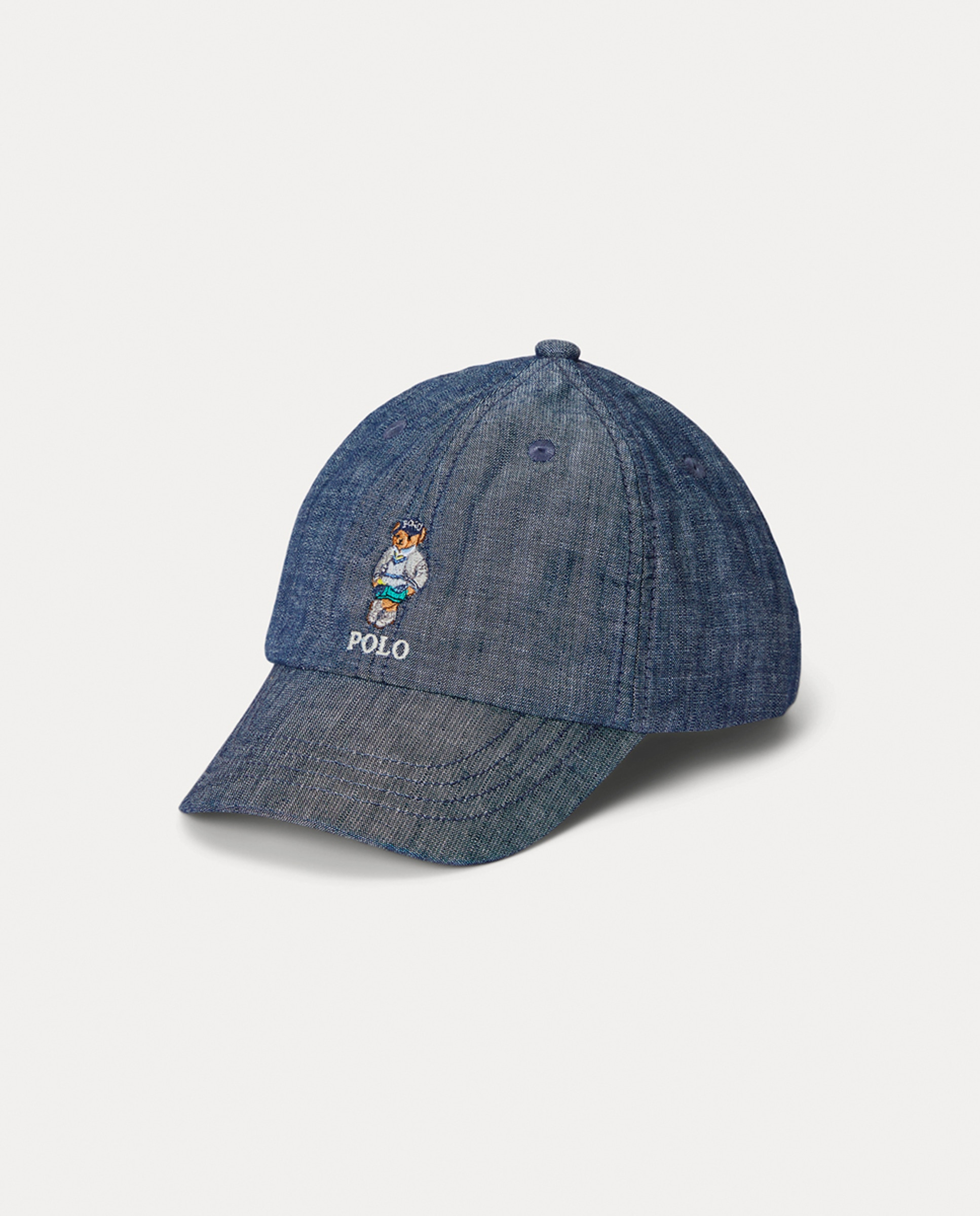 Boné de Criança de Algodão com Polo Bear Azul-1