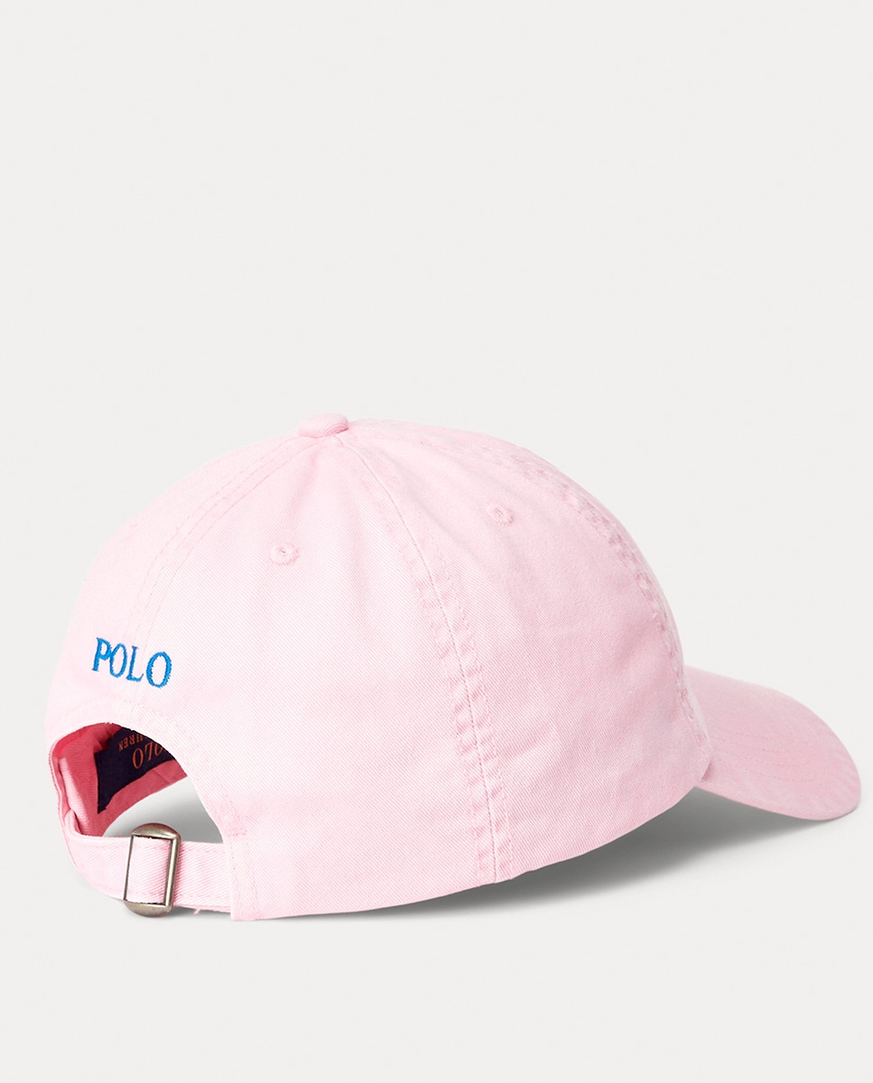 Boné Chino de Algodão Rosa-2