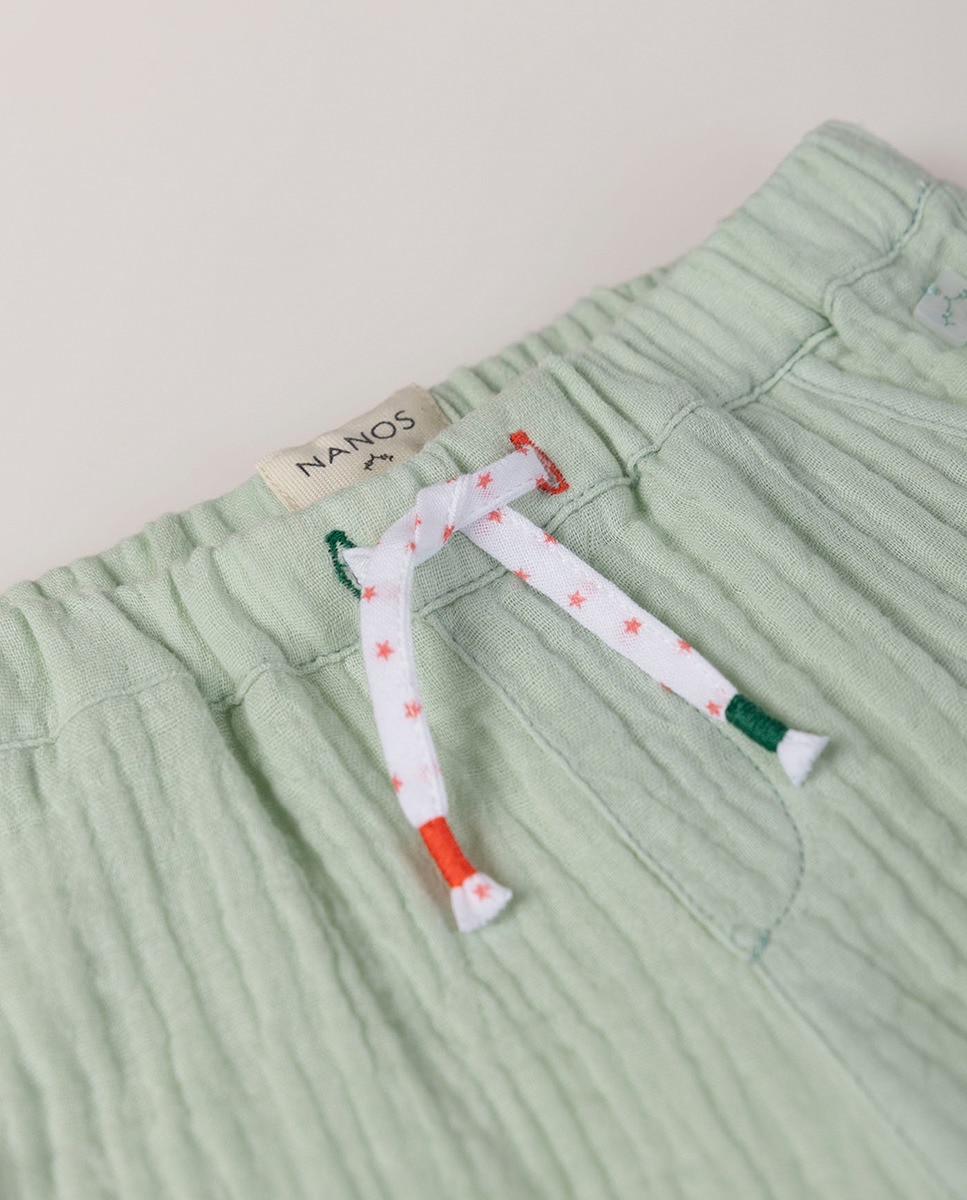 Pantalón de bebé niño Verde-4