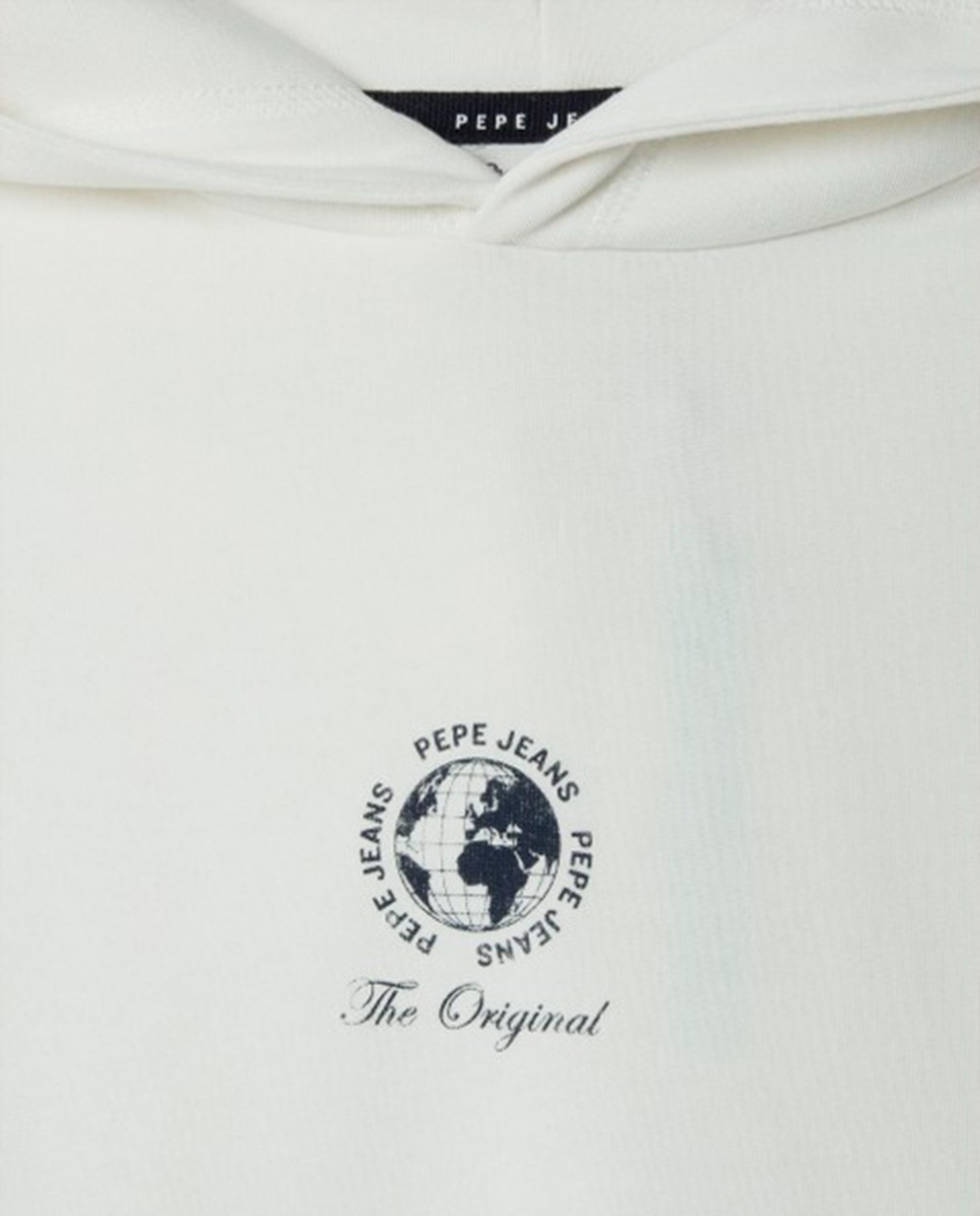 Sweatshirt com Capuz com Logótipo Cru-3