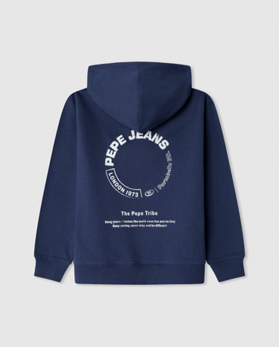 Sweatshirt com Capuz Yael Azul-marinho-2