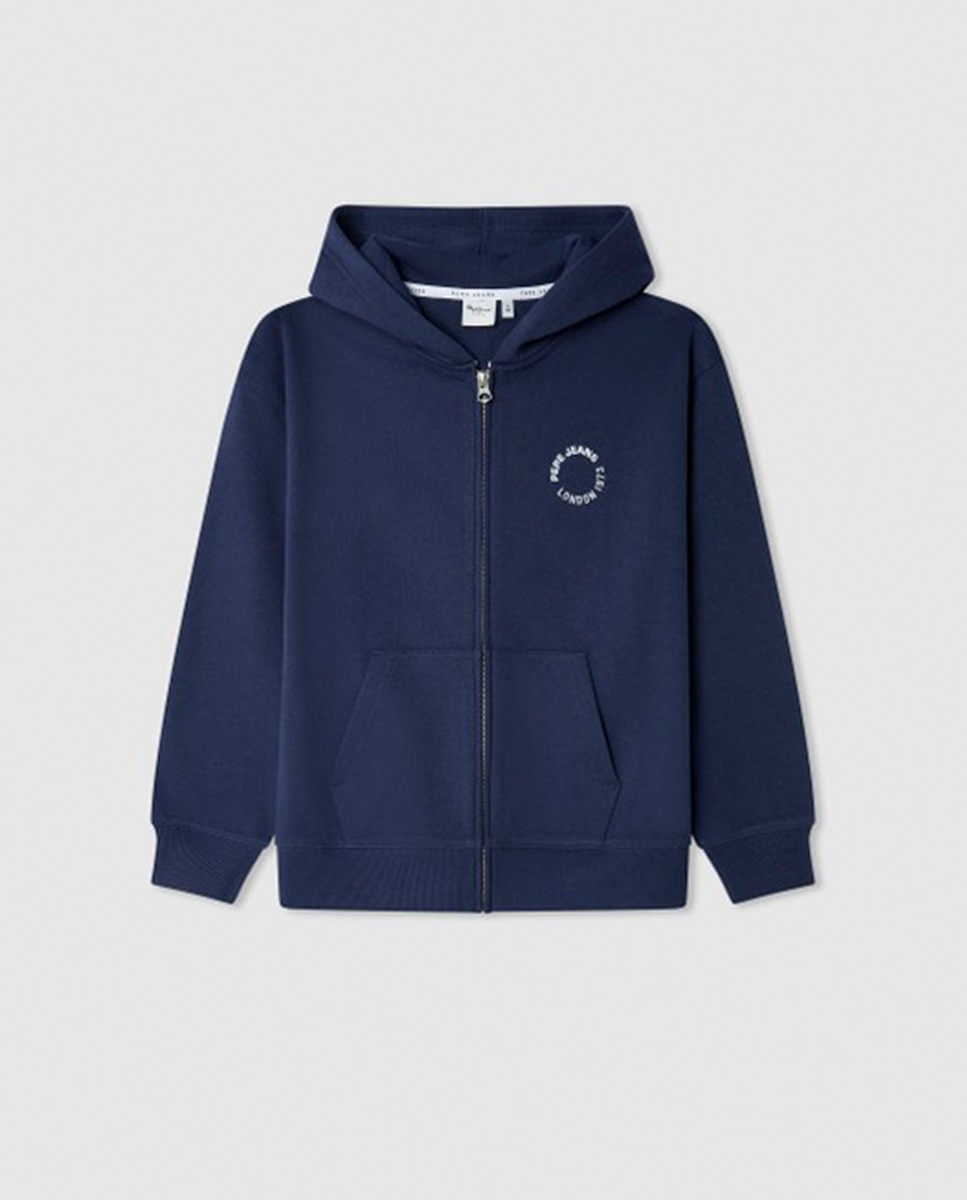 Sweatshirt com Capuz Yael Azul-marinho-1