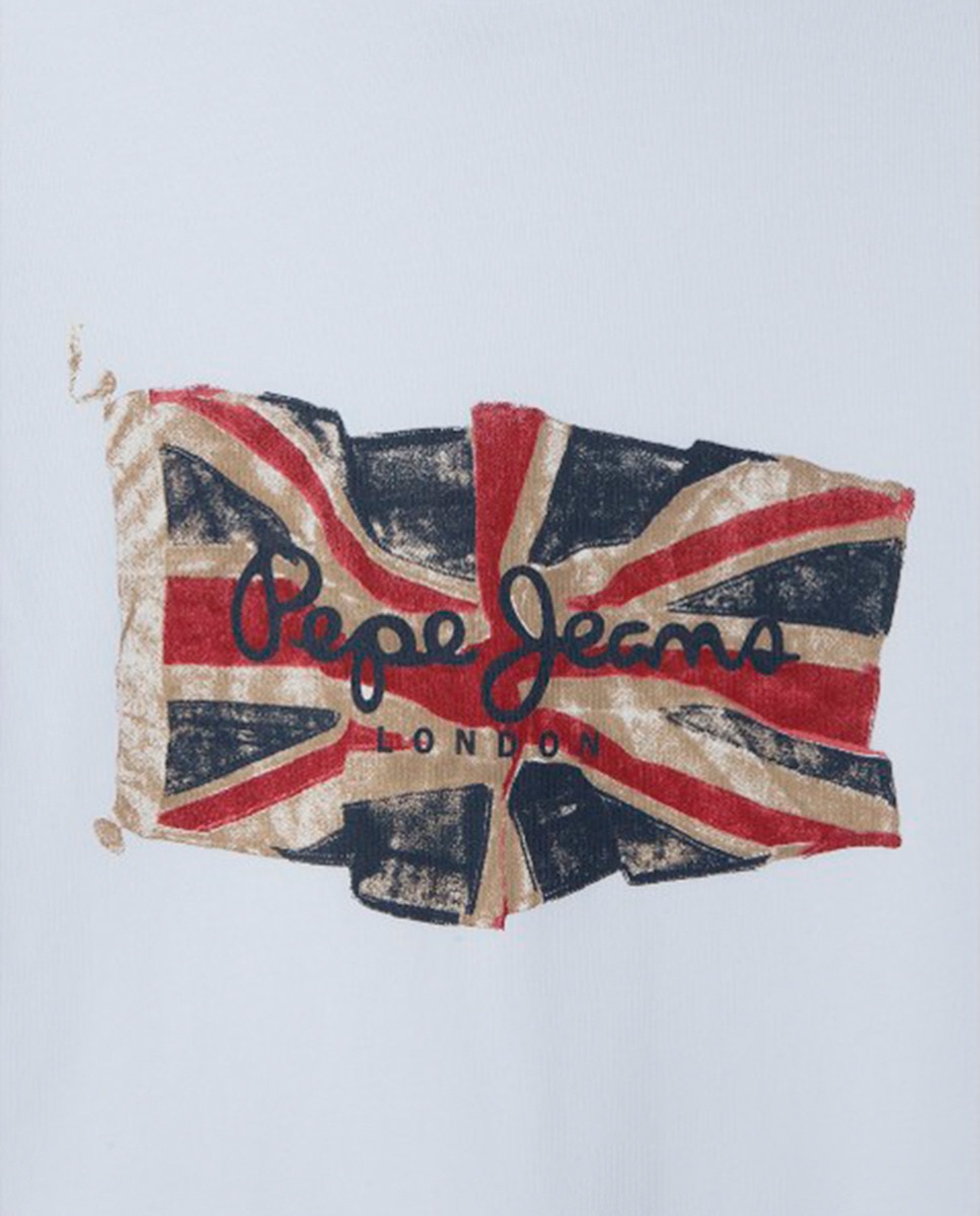 T-shirt Union Jack Branco-3