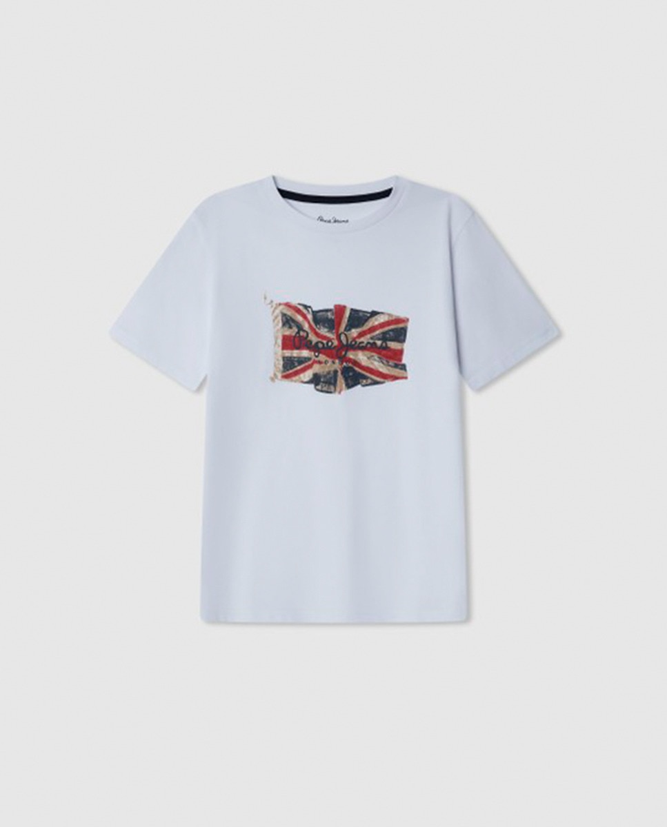T-shirt Union Jack Branco-1