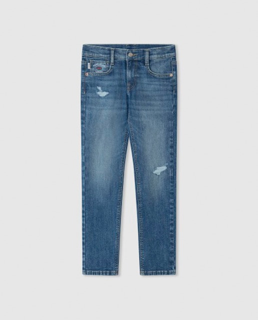 Imagem 0 de Jeans Slim Fit Cashed Worn Med. Blue