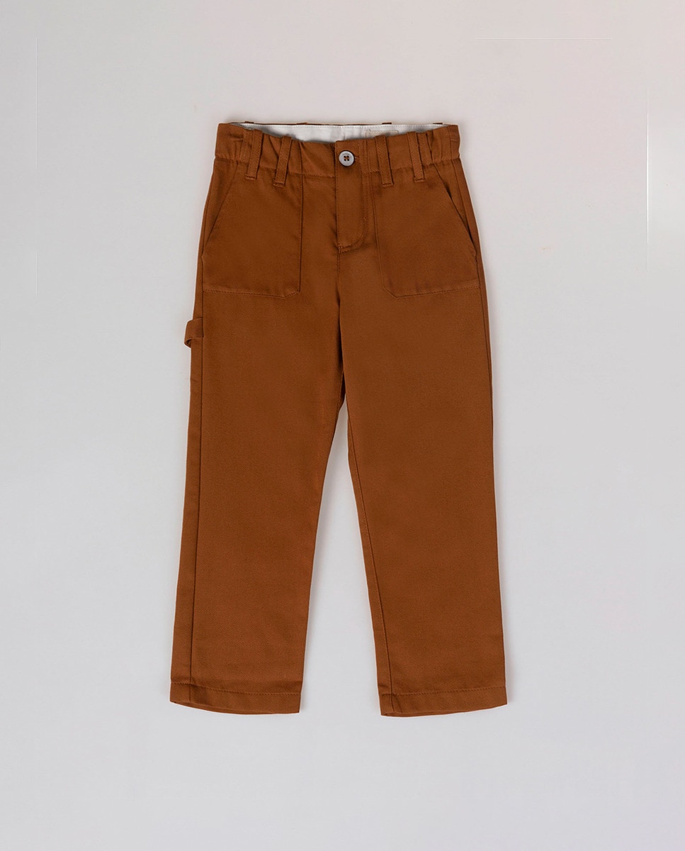Calça de rapaz Camel-1