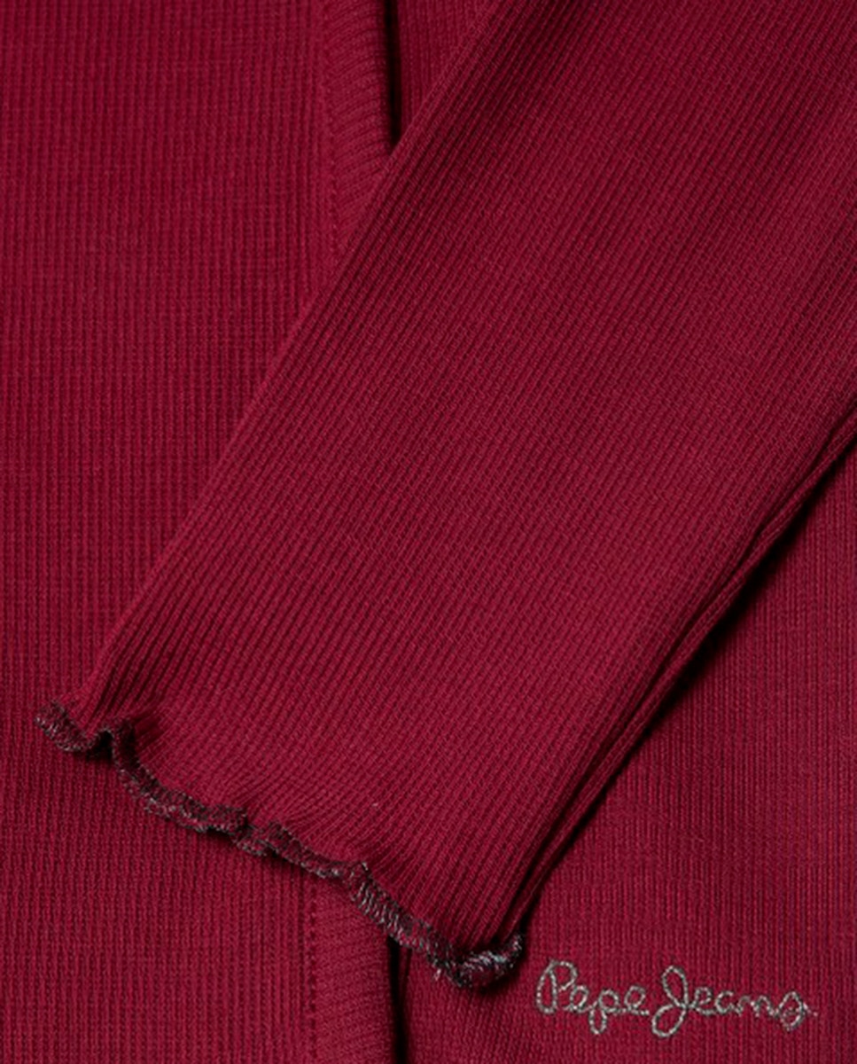 Top de Manga Comprida Anitta Grená-4