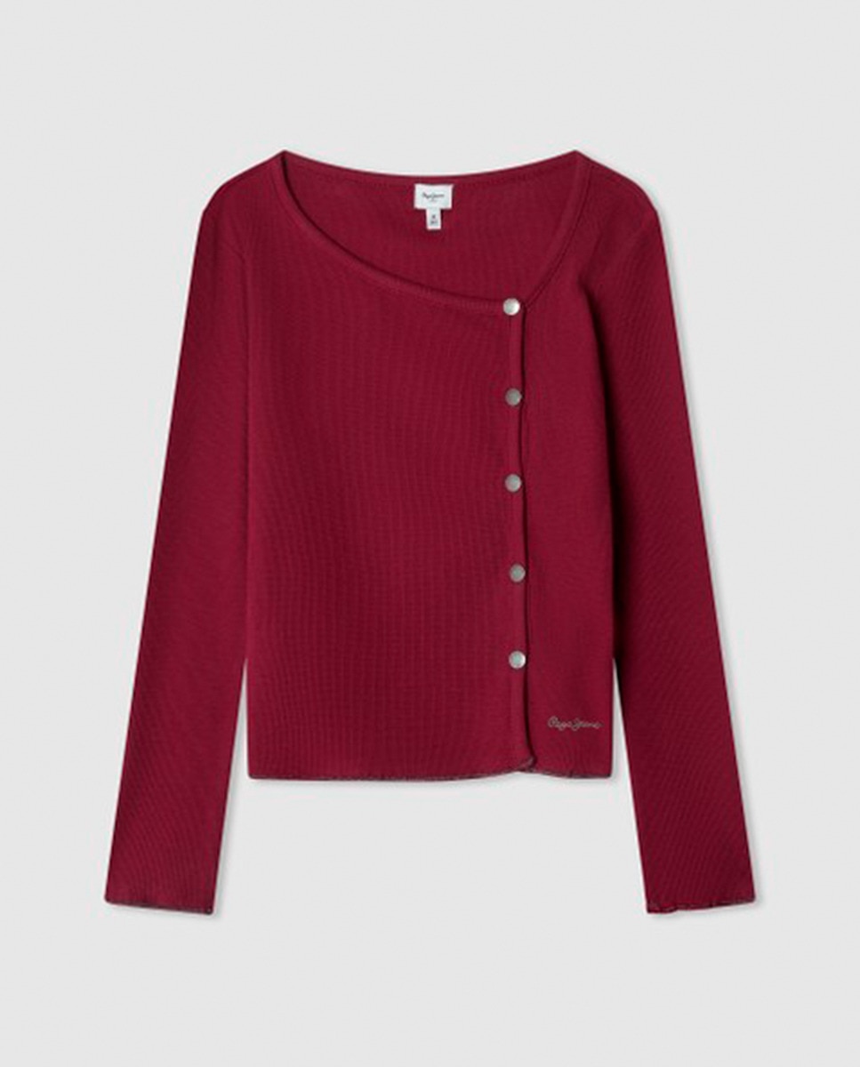 Top de Manga Comprida Anitta Grená-1