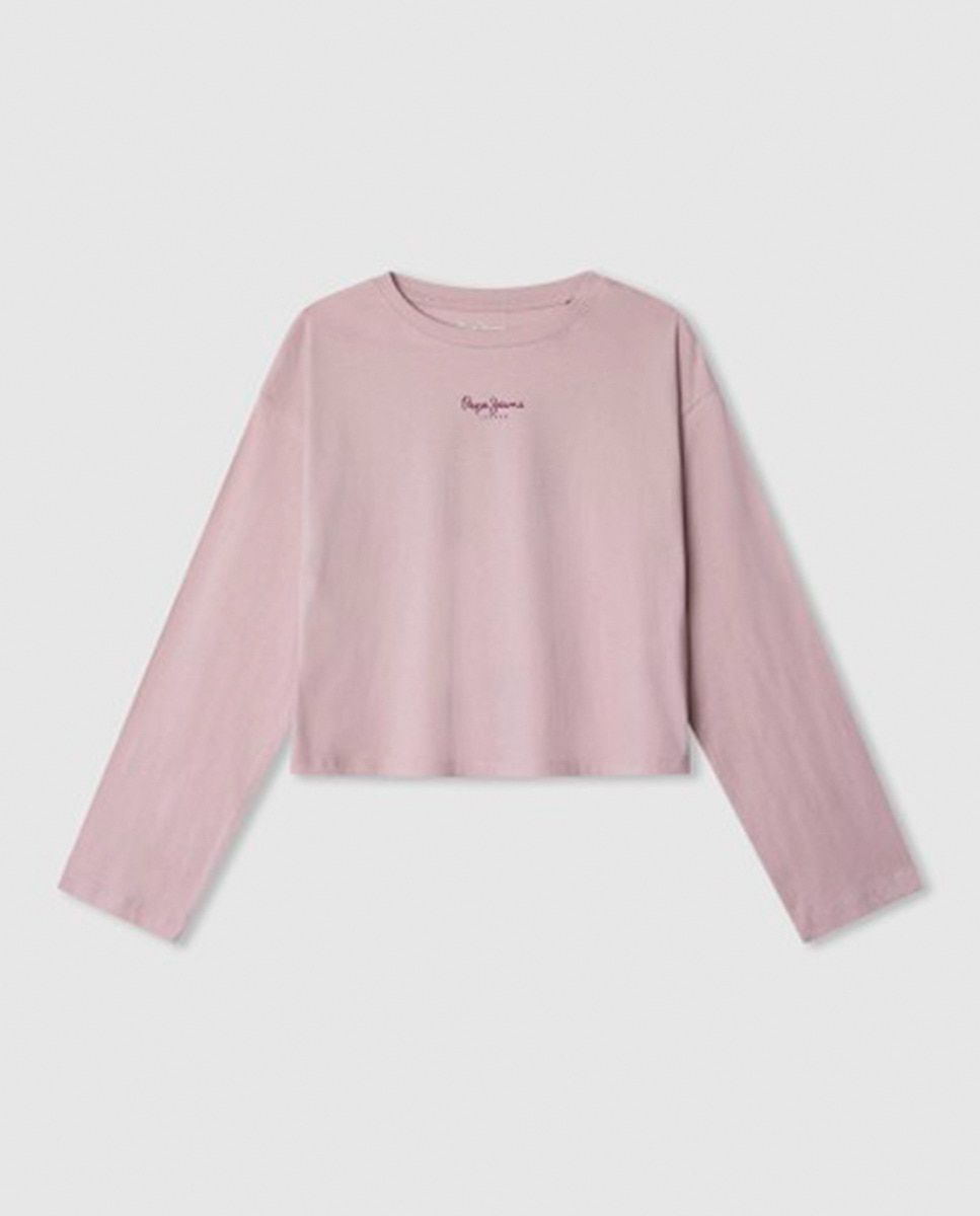 Camisola de Manga Comprida Ally Rosa-1