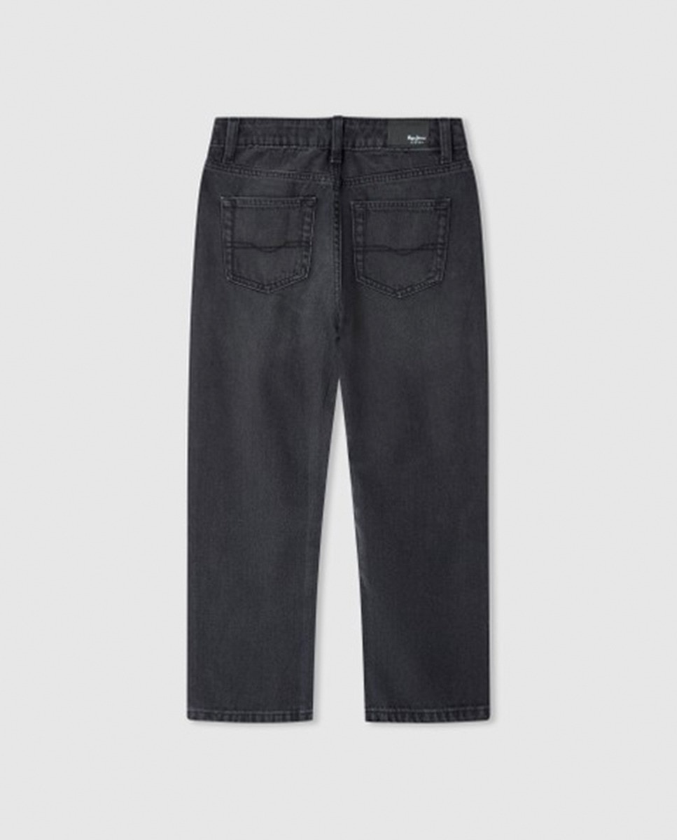 Jeans Straight Fit HW Robyne Preto-2