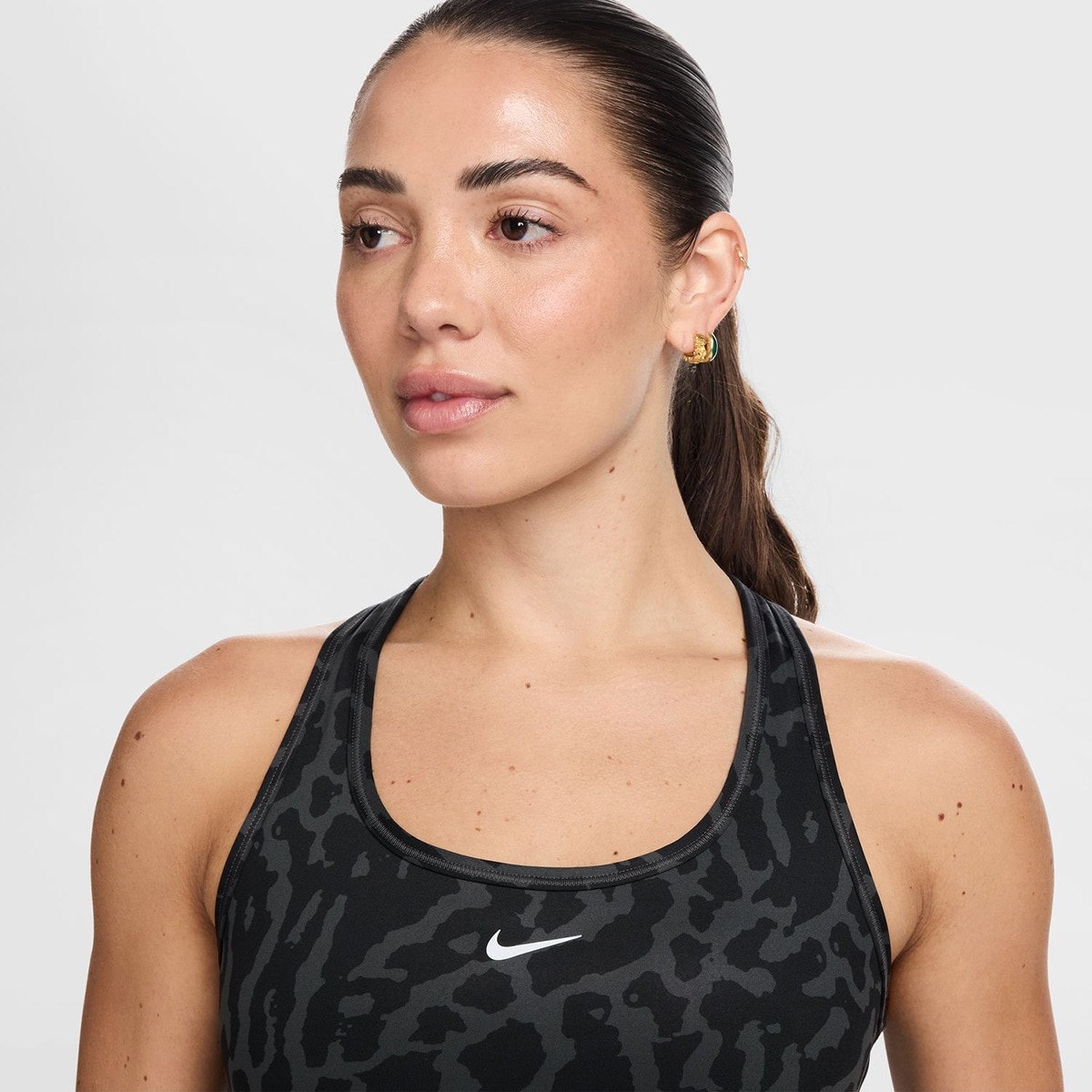Top de mulher Swoosh Nike Preto-6
