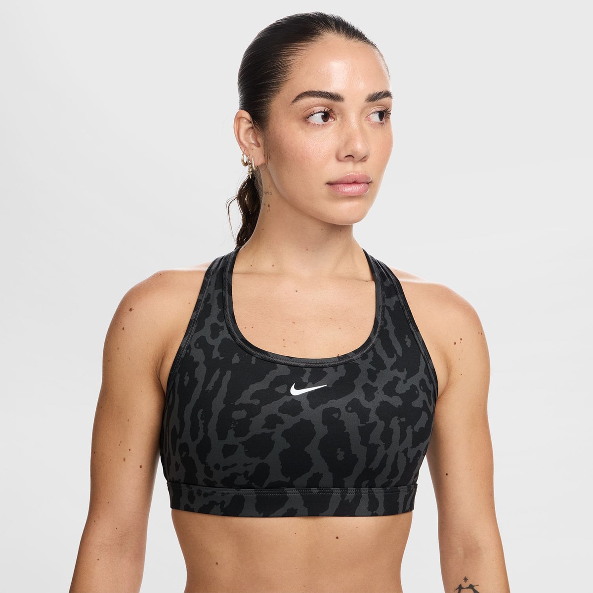 Top de mulher Swoosh Nike Preto-1