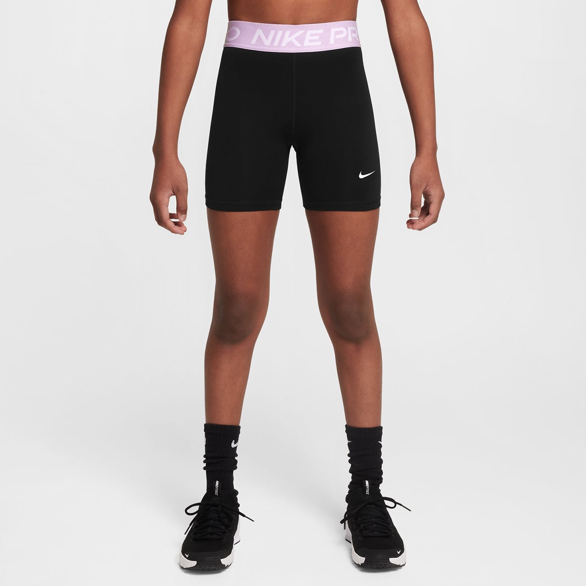 Leggings Tipo Calções de Menina Pro Preto-4