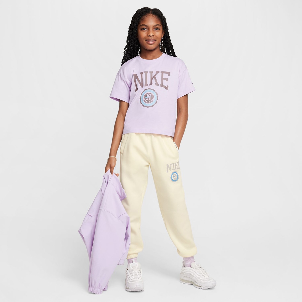 T-shirt de Menina Graphic Star Violeta-6
