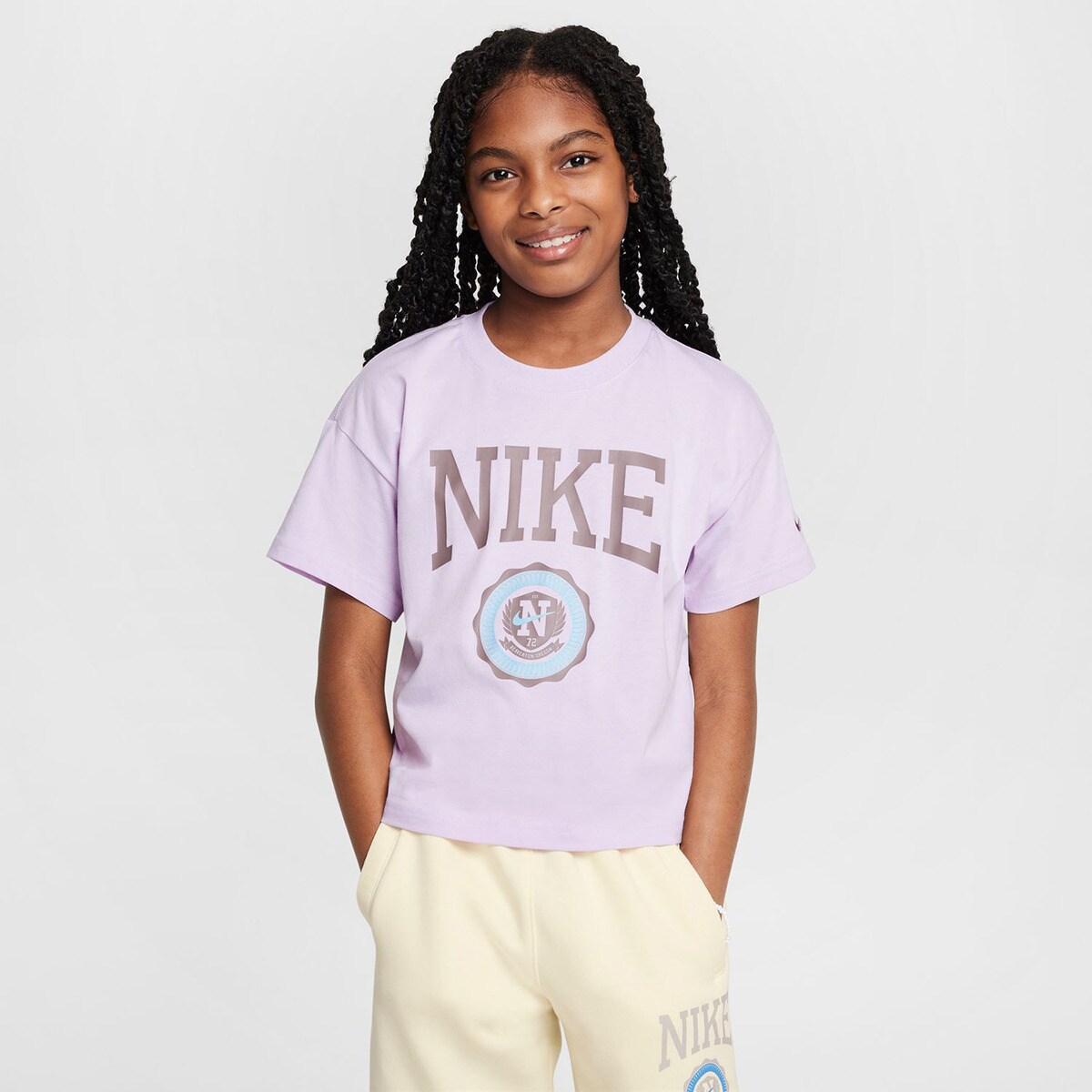 T-shirt de Menina Graphic Star Violeta-1