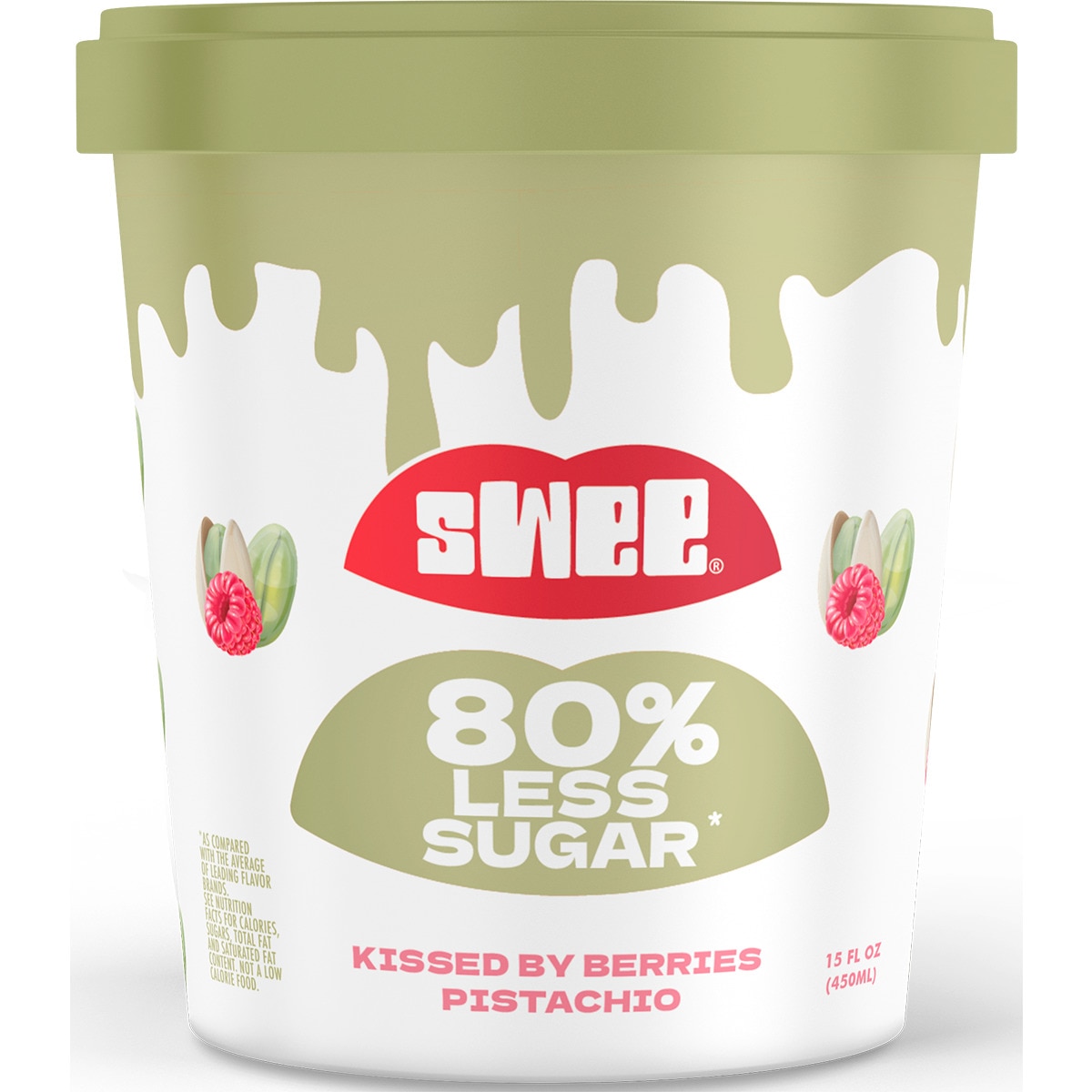 Gelado Vegetal Kissed by Berries Pistachio embalagem 450 ml
