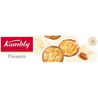 Bolachas Florentin Caramelizadas com Amêndoas embalagem 100 g - Kambly