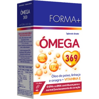 Protecção Cardiovascular Omega 3-6-9 embalagem 40 capsulas - Forma +