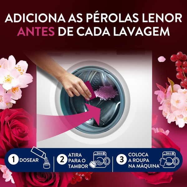 Intensificador de Perfume Pérolas Rubi e Jasmin embalagem 195 g