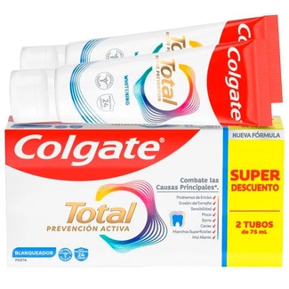 Pasta de Dentes Total Branqueador Pack 2 embalagem 2 unidades - Colgate