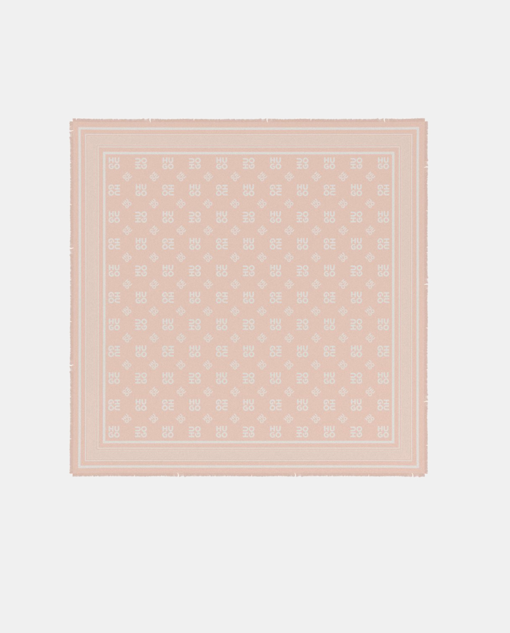 Écharpe Estampada com Logótipo Jacquard Natural-2