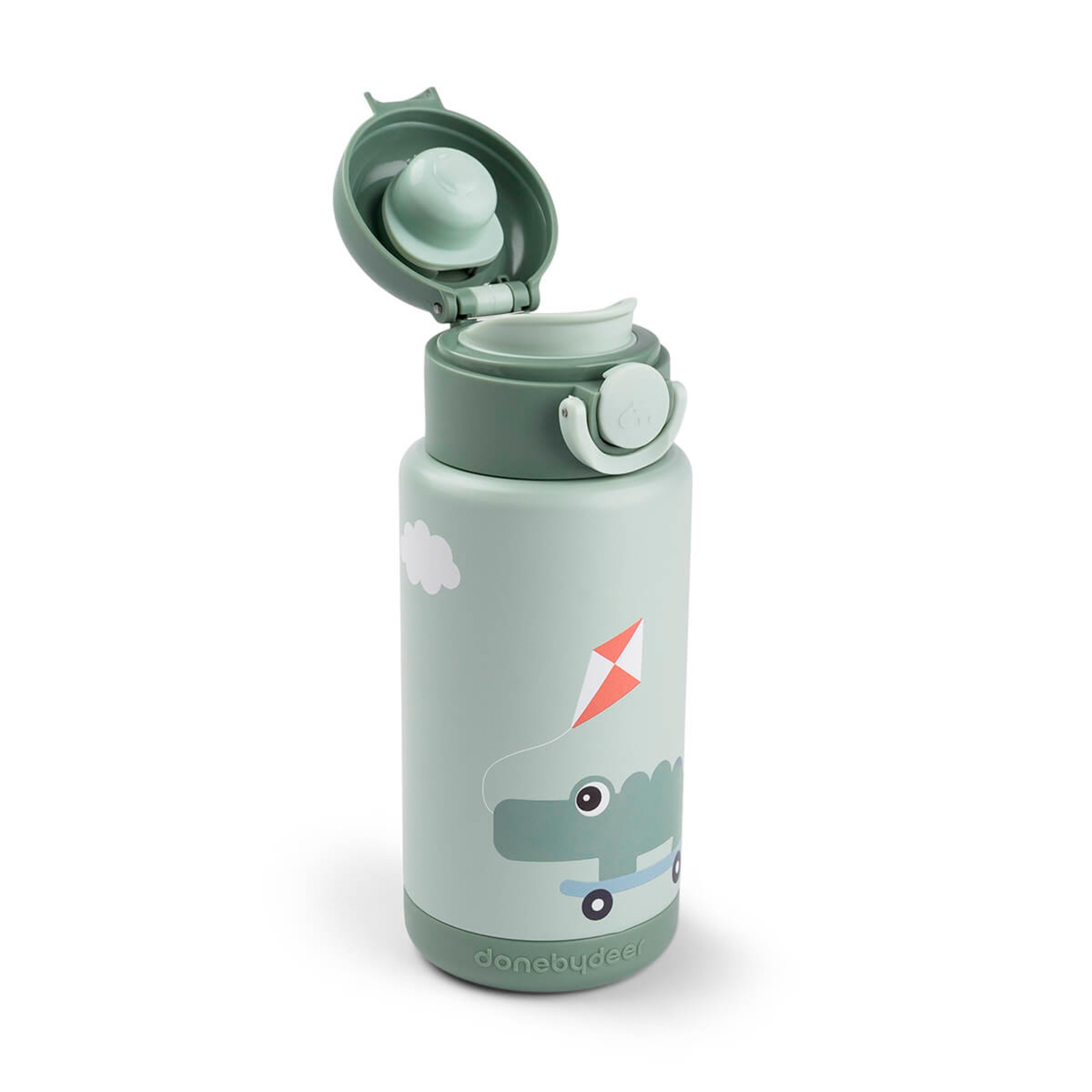 Botella térmica Done by Deer 380ml Verde Agua-2