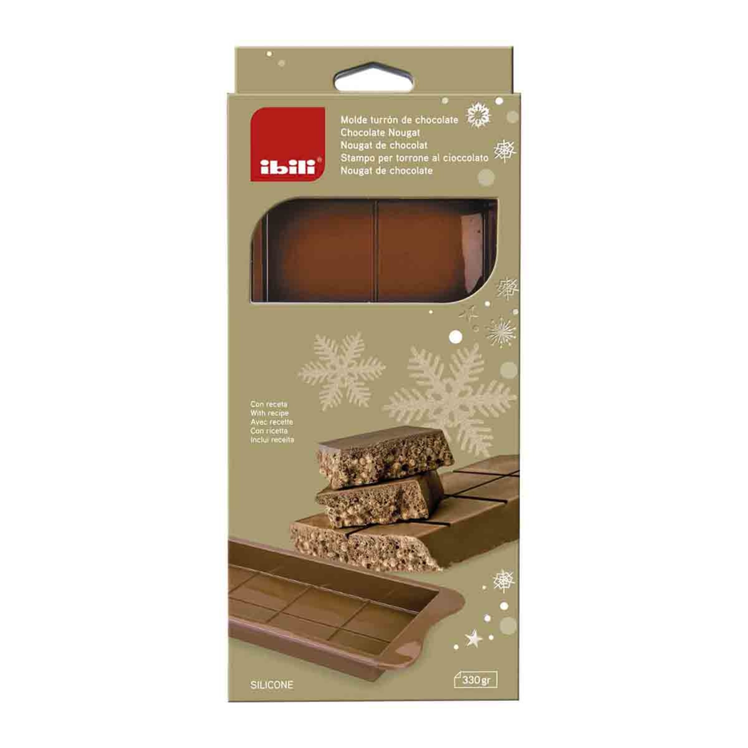 Molde de Silicone de Torrão de Chocolate Castanho-2