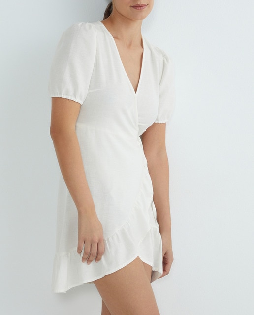 Imagen 0 de Vestido cruzado volantes
