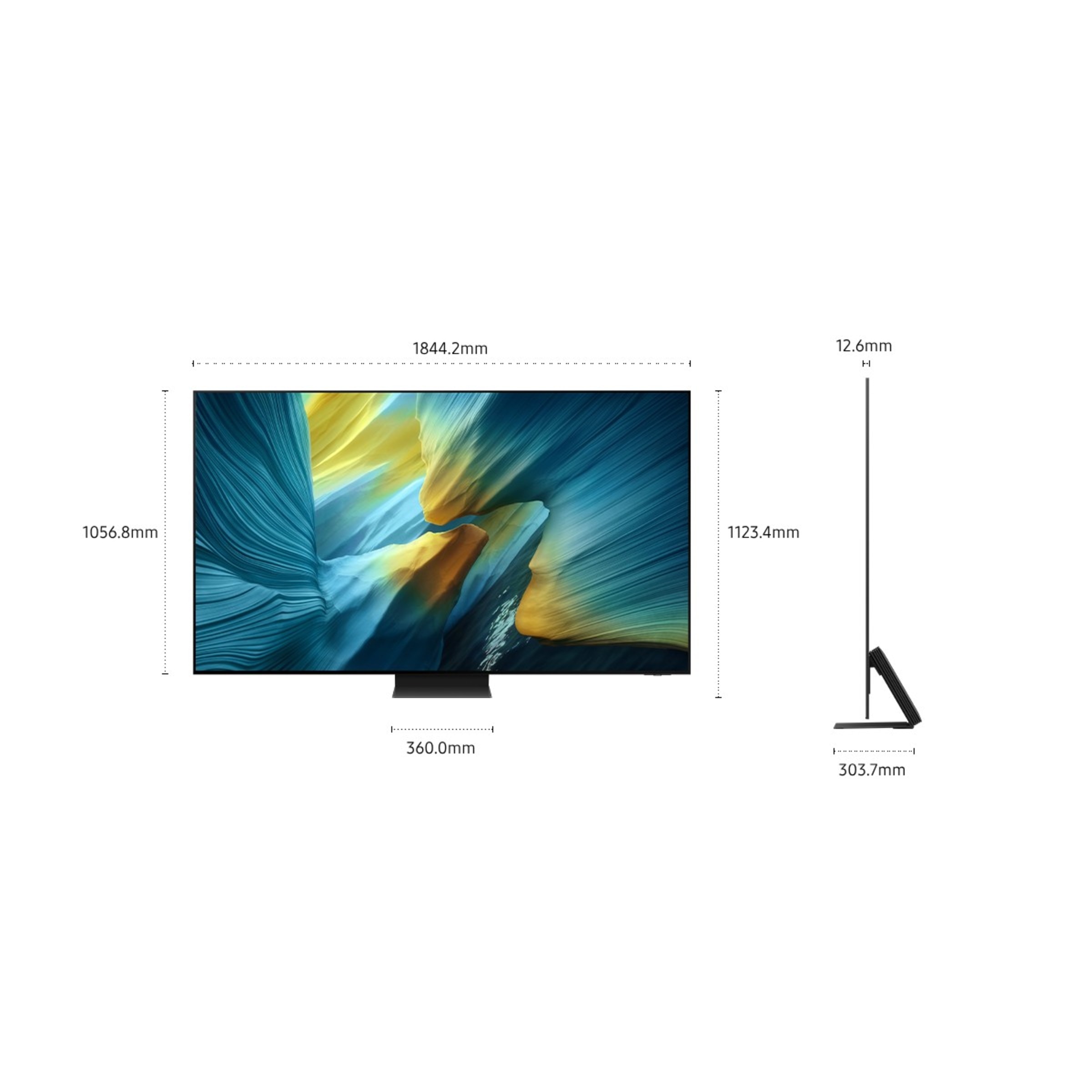 TV Samsung 83" OLED 4K TQ83S95FAEXXC Preto-7
