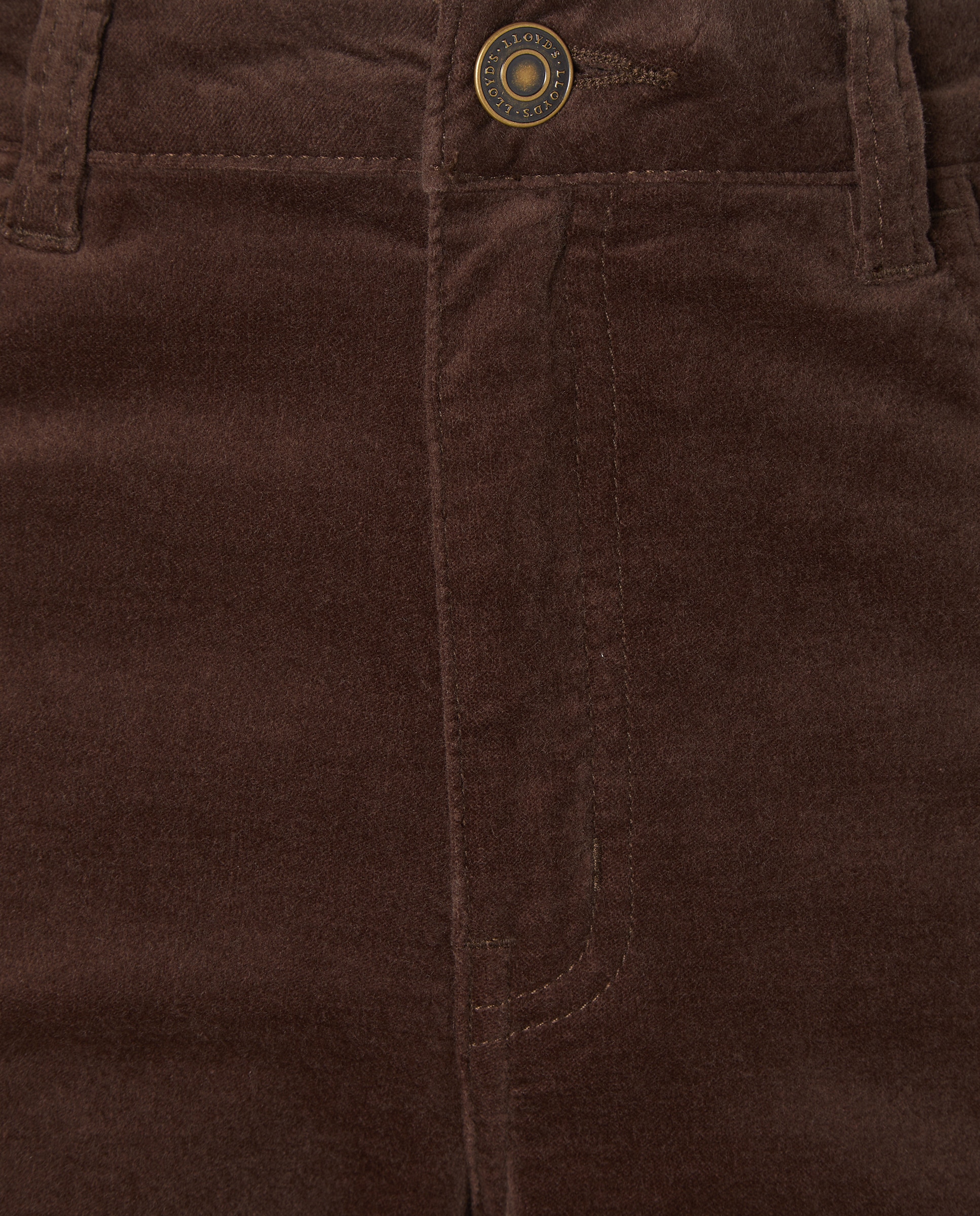 Calças Regular Lisas Castanho-5