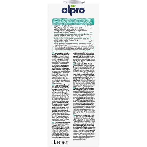 Kokosdrink Barista mit Soja Karton 1 l