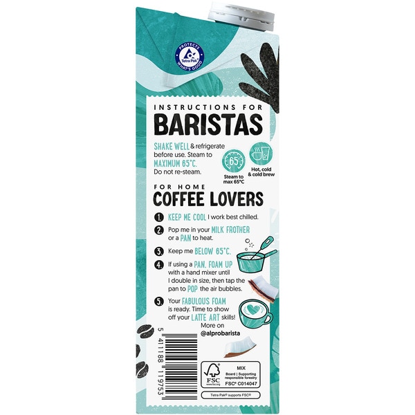 Kokosdrink Barista mit Soja Karton 1 l