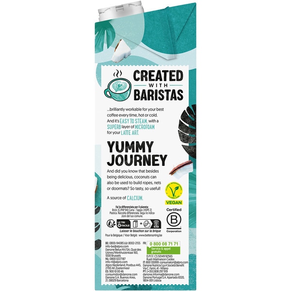 Kokosdrink Barista mit Soja Karton 1 l