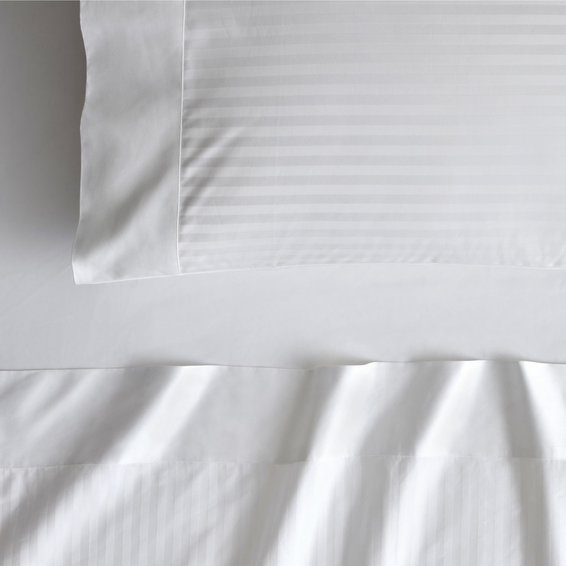 Conjunto de Lençóis em Cetim de Algodão Millennia Branco-3