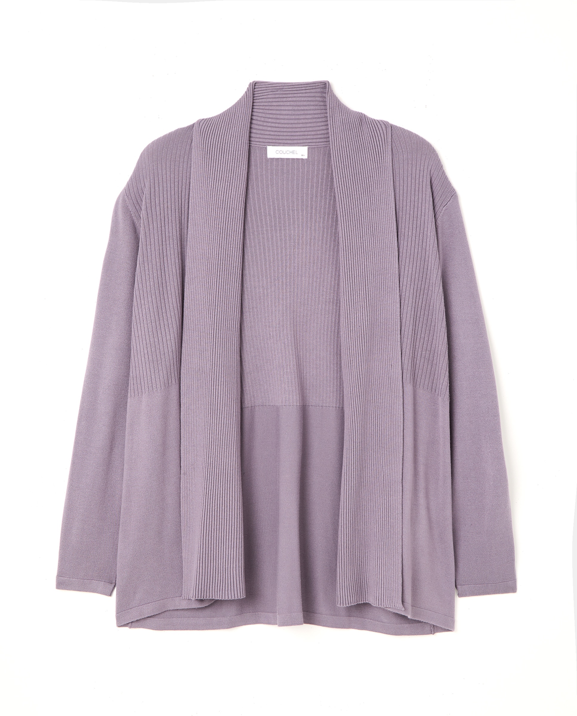 Cardigan Liso de Viscose Roxo-4