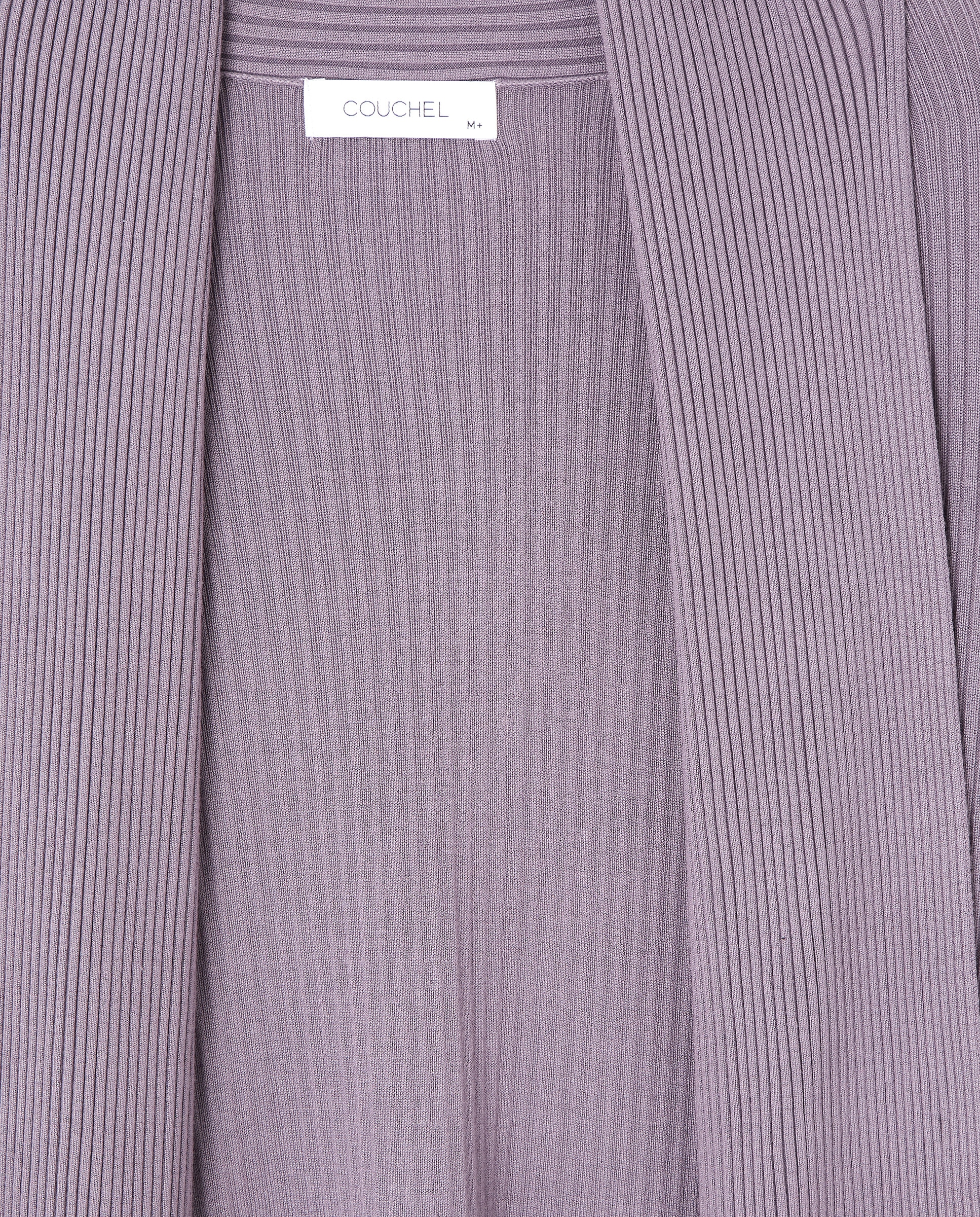 Cardigan Liso de Viscose Roxo-5
