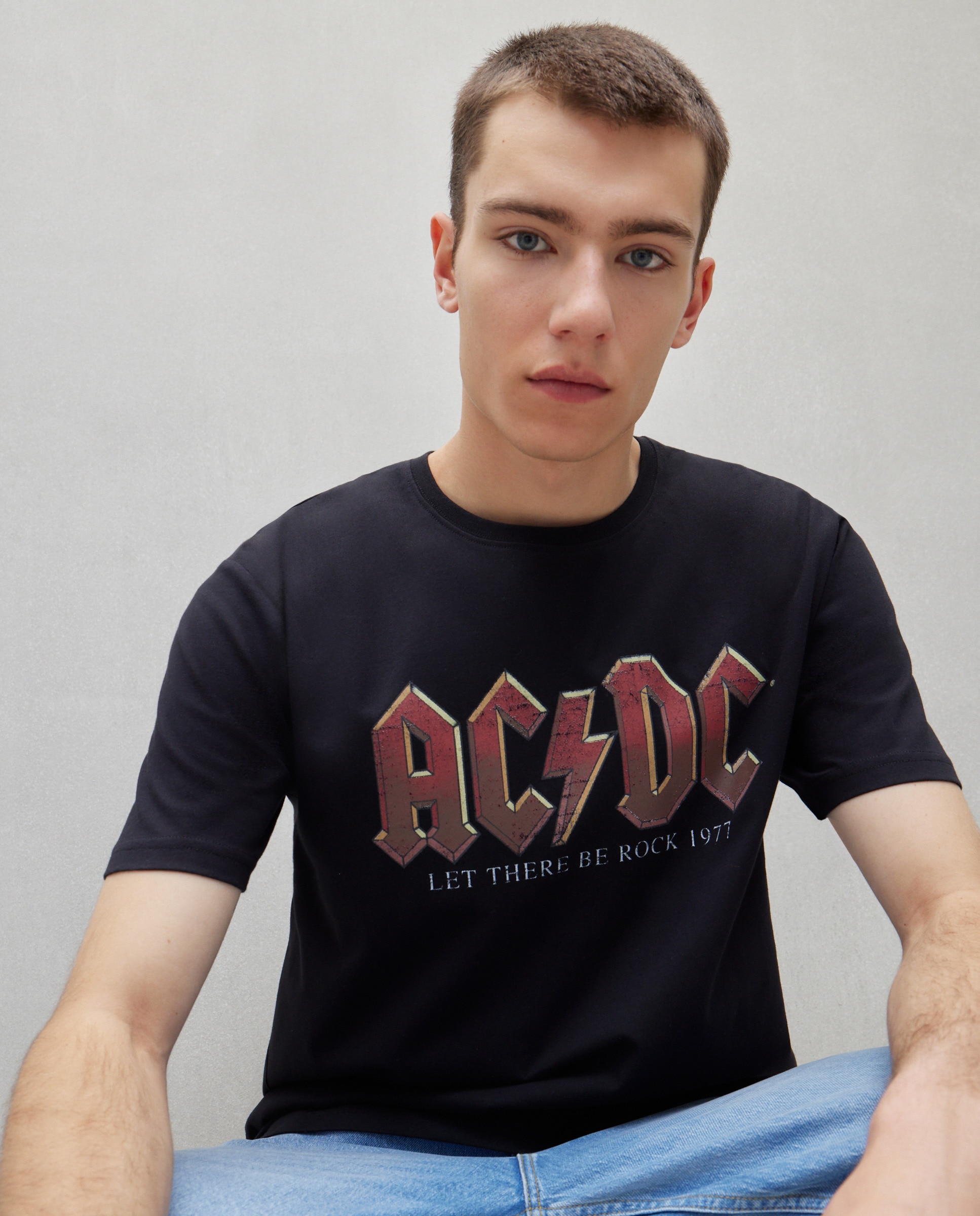T-shirt ACDC 830 Antracite-1
