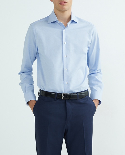 Imagen 0 de Camisa vestir de hombre de hombre manga larga con estructura