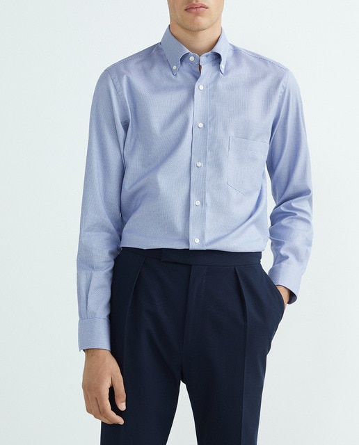 Imagen 0 de Camisa casual de hombre manga larga liso