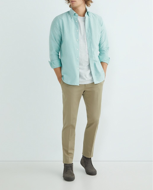 Imagen 0 de Pantalón hombre custom chino algodón beige