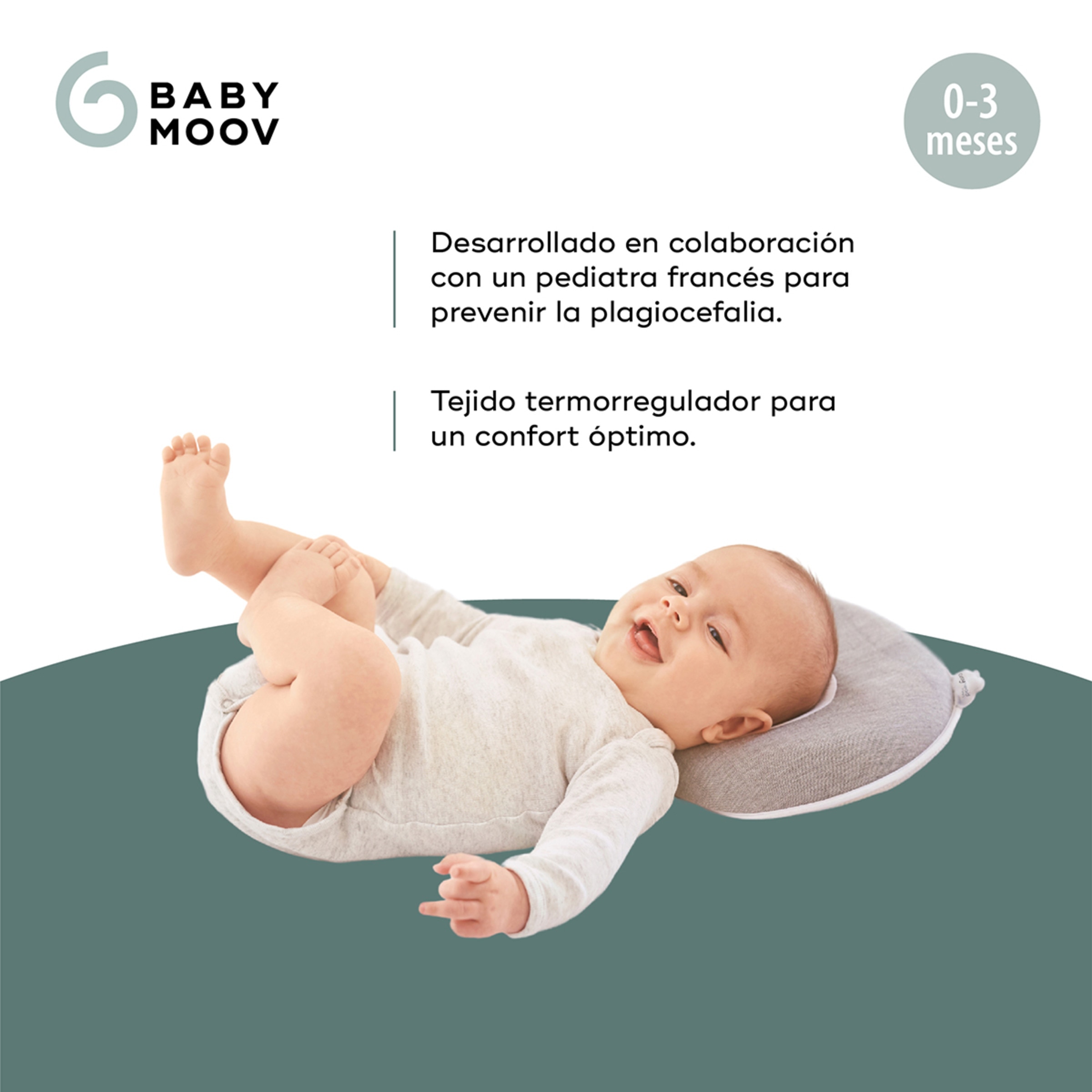 Almofada Cosyhead Fresh Cinzento-claro-3